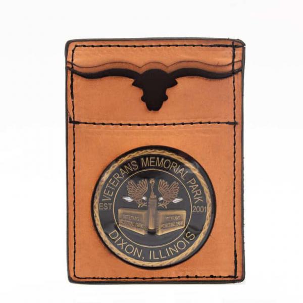 Front Pocket Vertical Minimalist Wallet with Coin Pocket