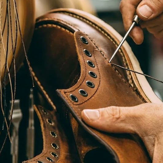 Stitching both boots