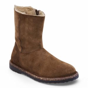Uppsala Zip Shearling Suede Leather Boots-