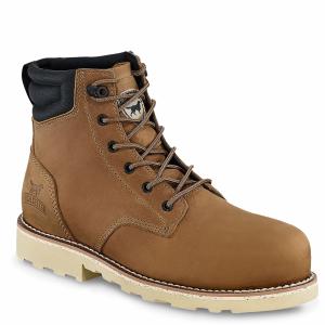Men's Pipestone 6-Inch Steel Toe Leather Work Boots-