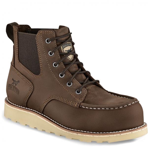 Men's Pipestone 6-Inch Steel Toe Pull-On Work Boots