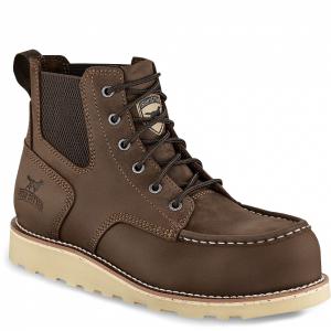 Men's Pipestone 6-Inch Steel Toe Pull-On Work Boots-