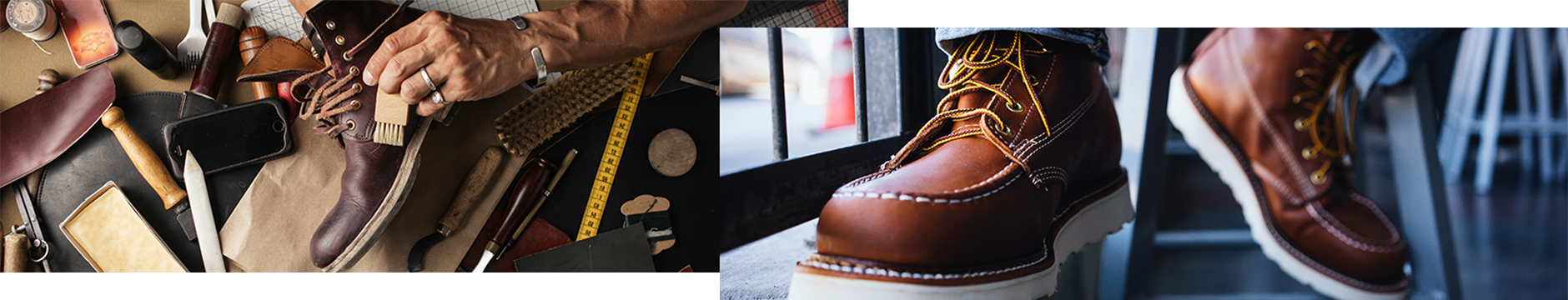 Boots at the Modern Shoe Shop repair shop