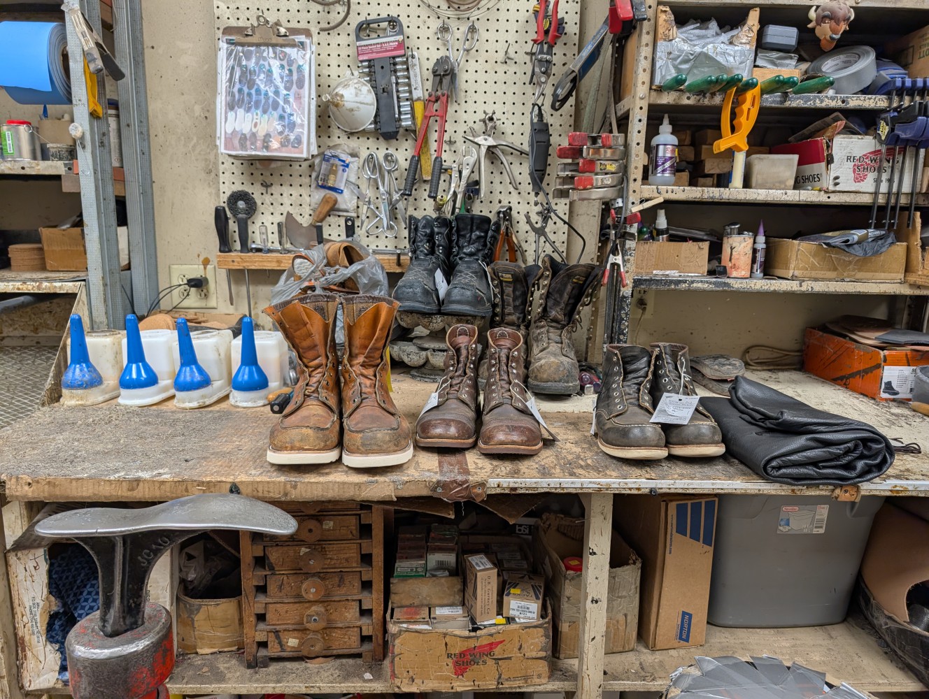 Boot sole repair by Modern Shoe Shop
